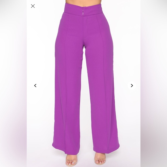 Fashion Nova Purple Wide Leg Jumpsuit - Picture 3 of 3